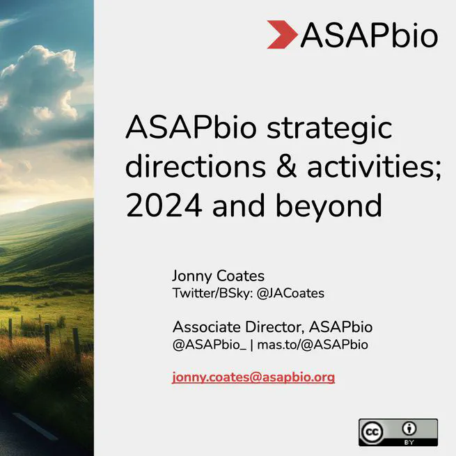 ASAPbio strategic directions for 2024 and beyond