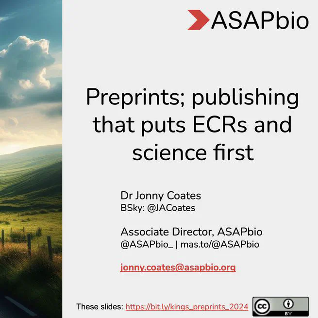 Preprints publishing that puts ECRs and science first