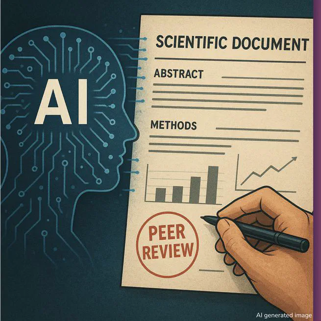 AI large language models and preprint peer review
