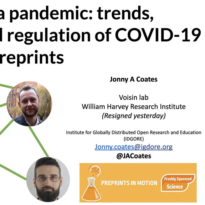 Preprinting a pandemic trends, dissemination, and regulation of COVID-19 preprints