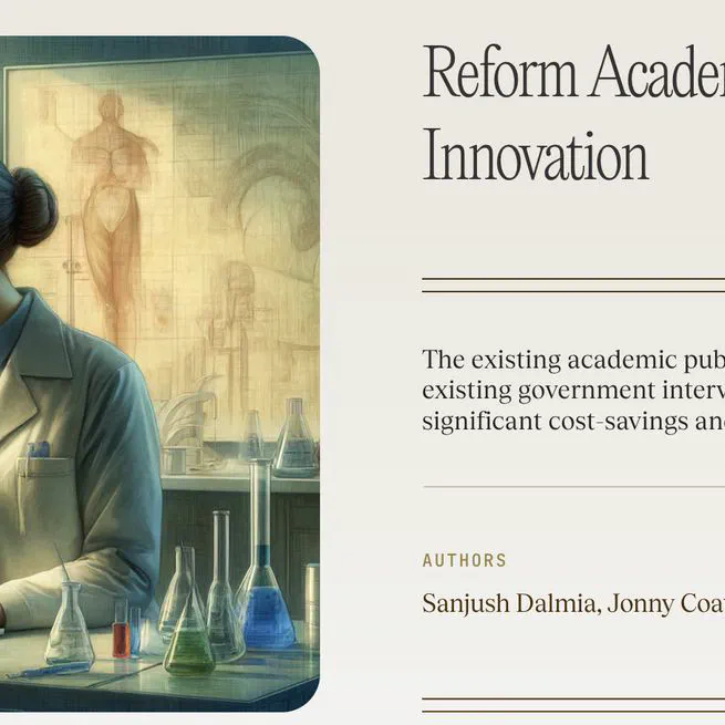 Reform Academic Publishing to Unblock Innovation